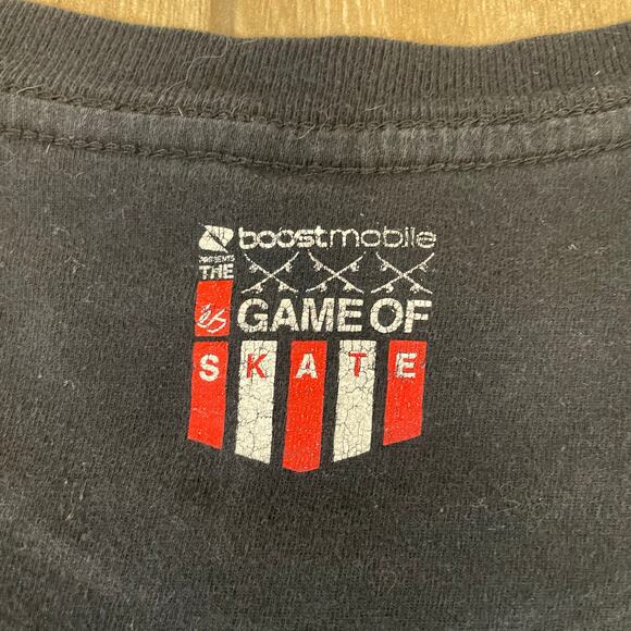 Vintage Boost Mobile éS Game of Skate T-Shirt Black Men XL Distressed Streetwear - Picture 7 of 11